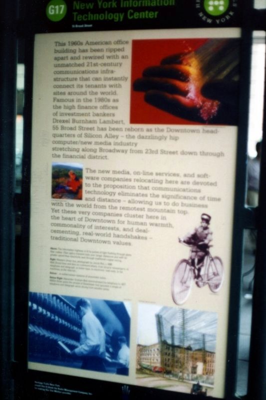 New York Information Technology Center Marker image. Click for full size.