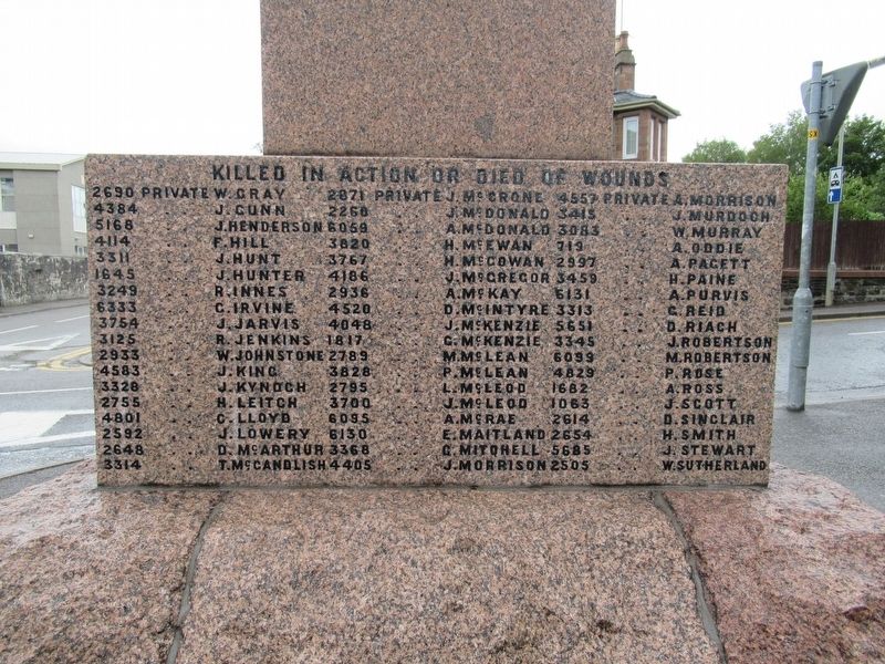 Dingwall Boer War Memorial image. Click for full size.