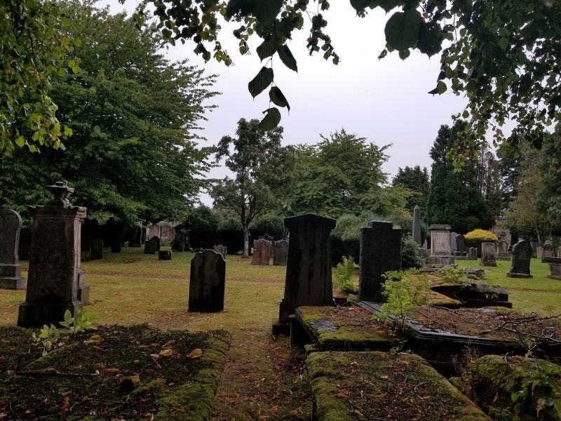 Gravestones in Chapel Yard Cemetery image. Click for full size.