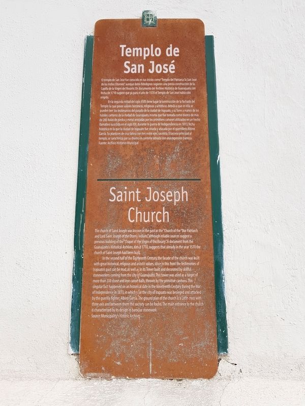 Saint Joseph Church Marker. Click for full size. Saint Joseph Church Marker image. Click for full size.