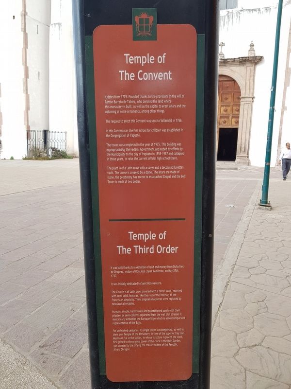 Temple of the Convent / Temple of the Third Order Marker English version image. Click for full size.