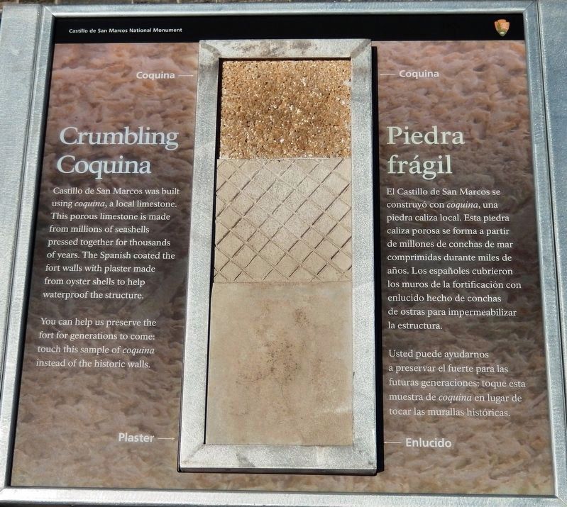Crumbling Coquina / Piedra frágil Marker image. Click for full size.