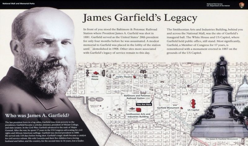 James Garfield's Legacy Marker image. Click for full size.