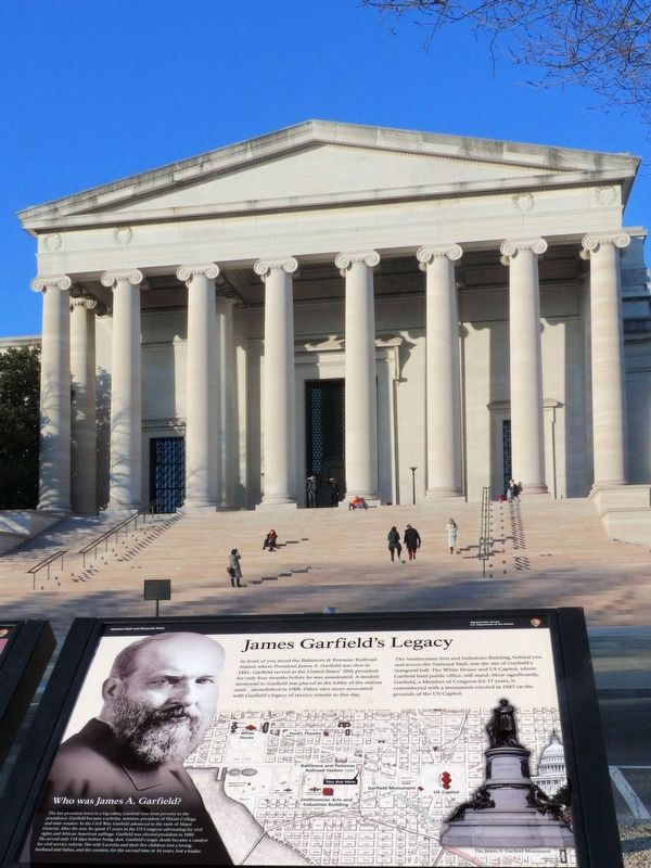 James Garfield's Legacy Marker. Click for full size. James Garfield's Legacy Marker image. Click for full size.