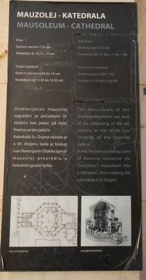 Diocletian's Mausoleum / Cathedral of St. Dujam Marker image. Click for full size.
