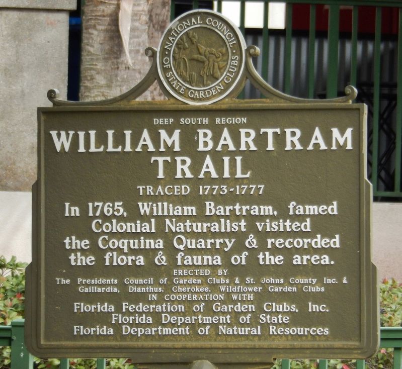 William Bartram Trail Marker. Click for full size. William Bartram Trail Marker image. Click for full size.