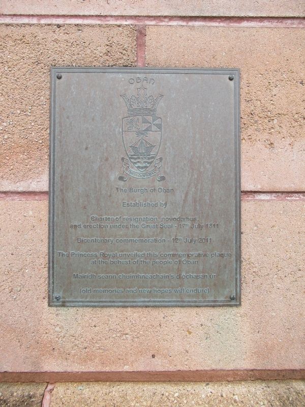 The Burg of Oban Marker. Click for full size. The Burg of Oban Marker image. Click for full size.