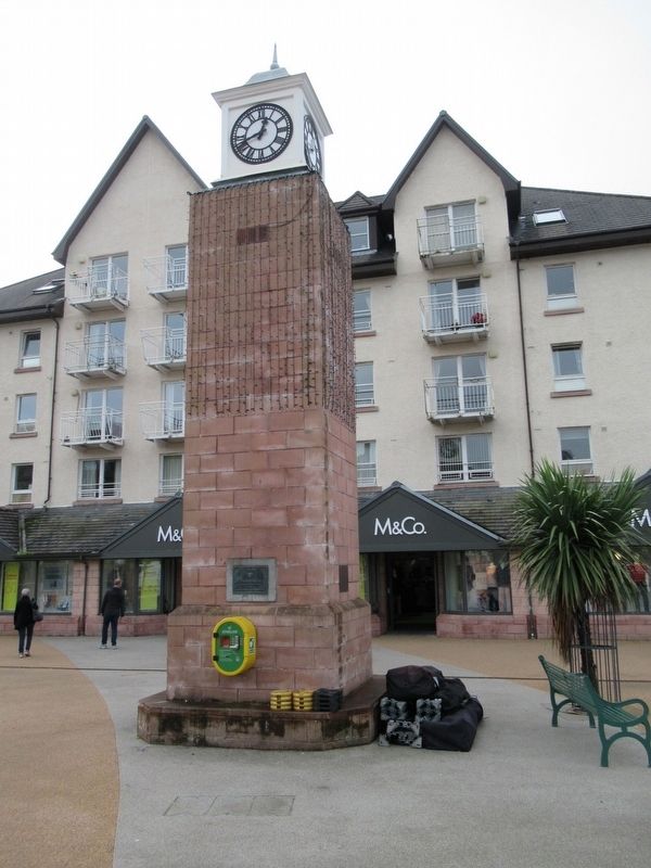 The Burg of Oban Marker - Station Square Clock Tower. Click for full size. The Burg of Oban Marker - Station Square Clock Tower image. Click for full size.