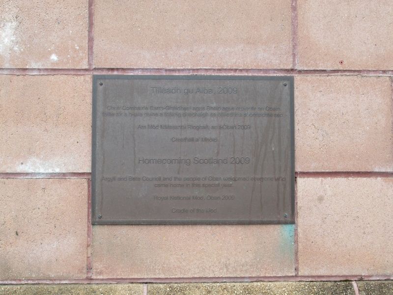Homecoming Scotland Marker. Click for full size. Homecoming Scotland Marker image. Click for full size.
