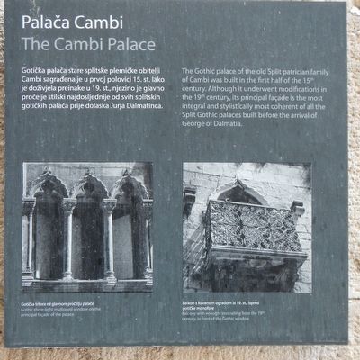 The Cambi Palace Marker. Click for full size. The Cambi Palace Marker image. Click for full size.