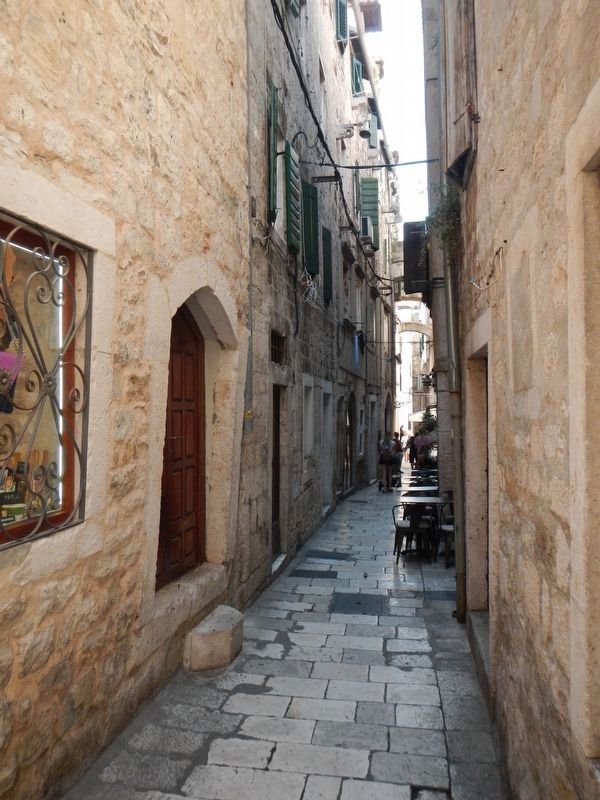 Narrow streets inside Diocletian's Palace. Click for full size. Narrow streets inside Diocletian's Palace image. Click for full size.