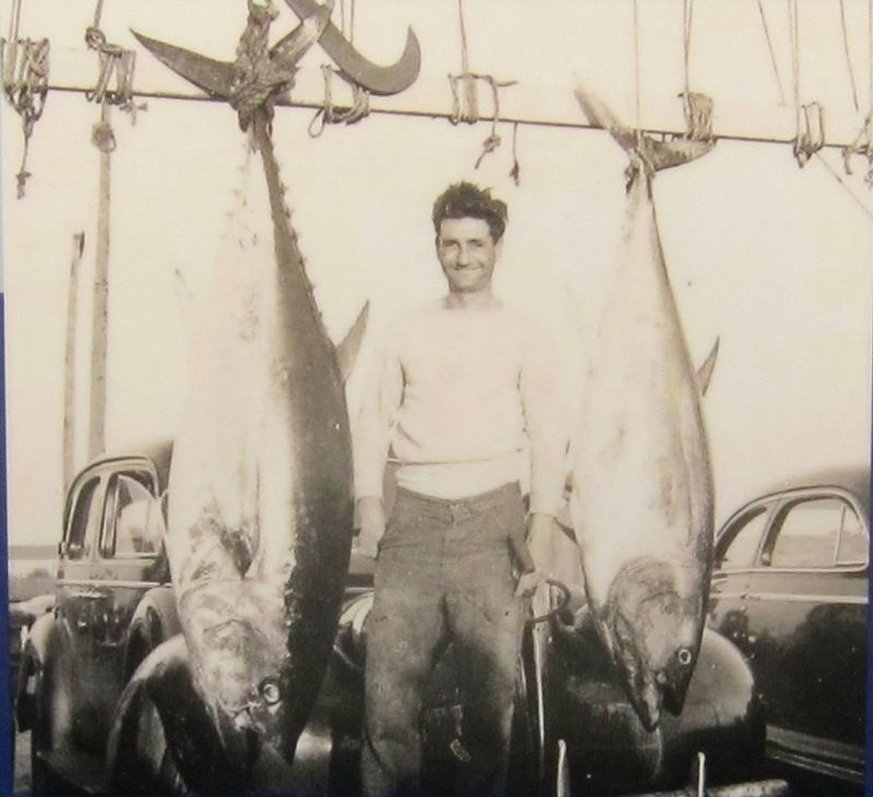Marker inset photo: "Captain Carm" with his catch image. Click for full size.