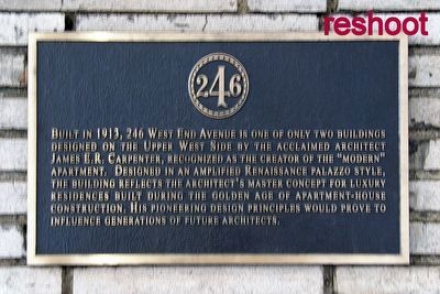 246 West End Avenue Marker image. Click for full size.