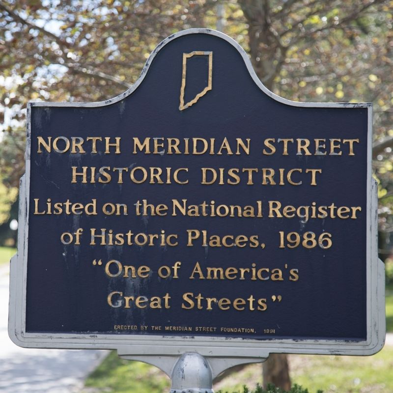 North Meridian Street Historic District Marker image. Click for full size.