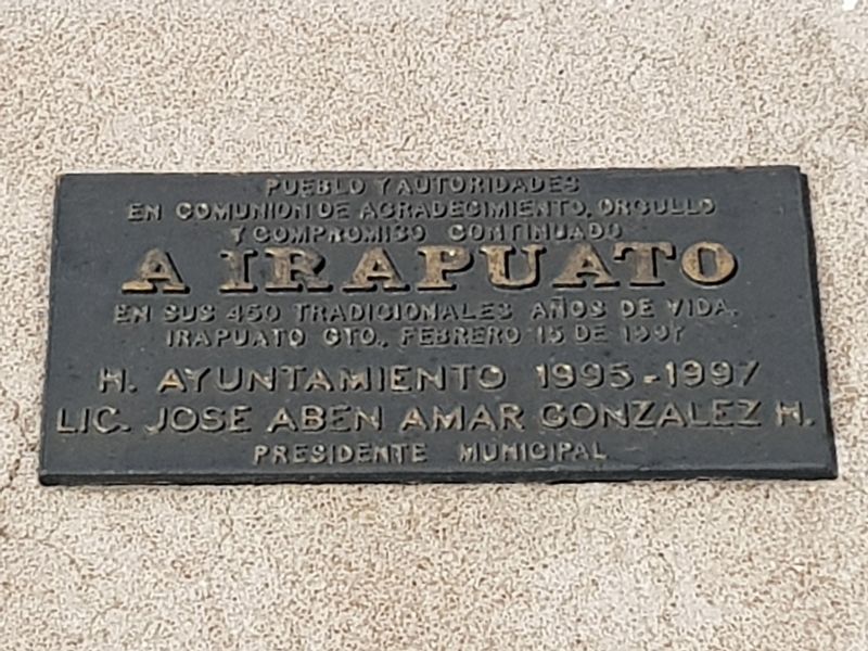 Founding of Irapuato Marker. Click for full size. Founding of Irapuato Marker image. Click for full size.