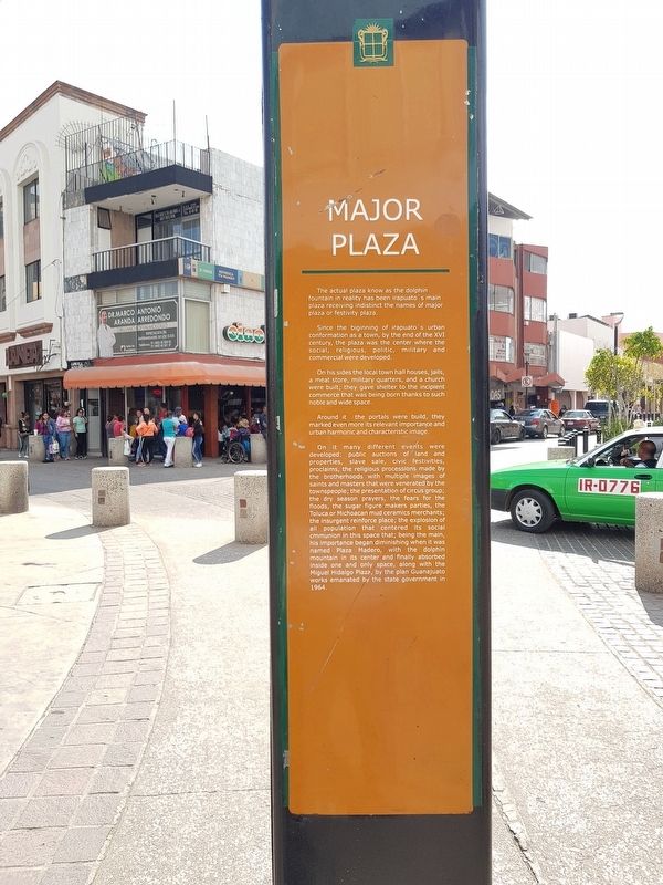 Major Plaza Marker English text image. Click for full size.