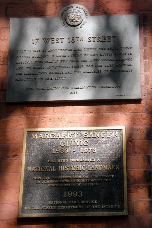 17 West 16th Street Markers image. Click for full size.