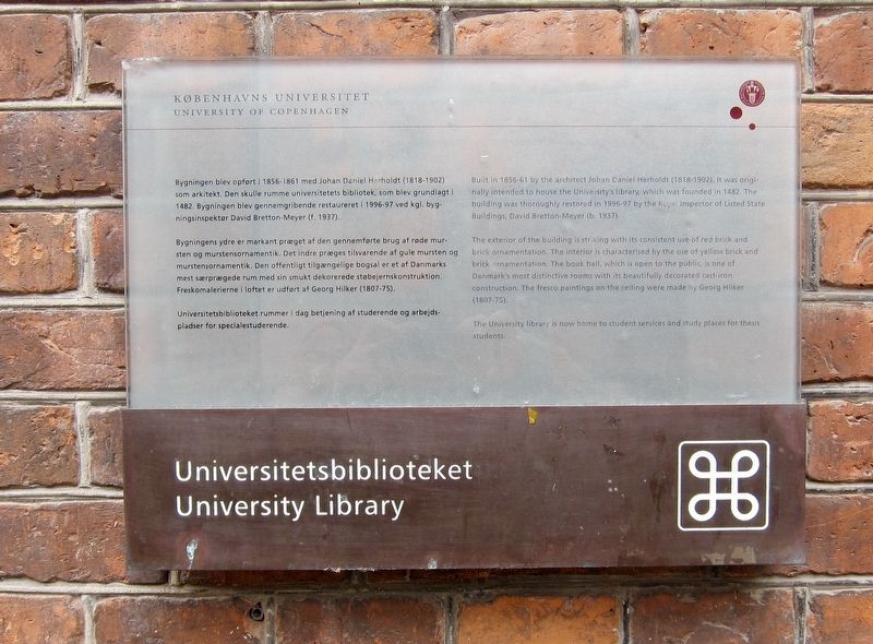 Universitetsbiblioteket / University Library Marker image. Click for full size.