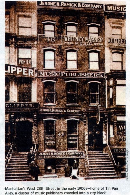 45 West 28th Street in the glory days of Tin Pan Alley image. Click for full size.