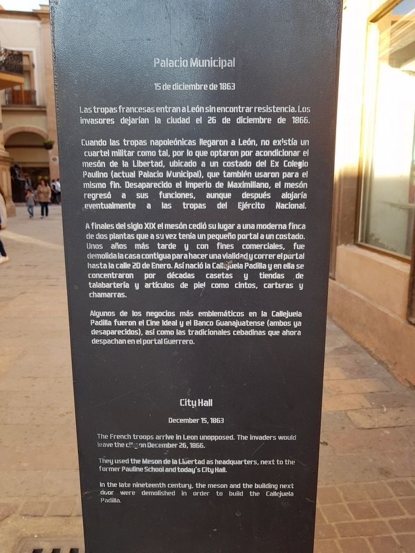 City Hall Marker reverse image. Click for full size.