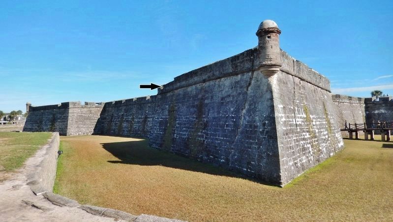 San Pedro Bastion (<i>marker located here, on inside of parapet</i>). Click for full size. San Pedro Bastion (<i>marker located here, on inside of parapet</i>) image. Click for full size.