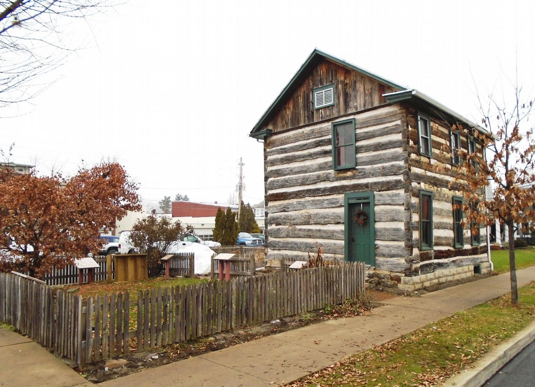 Little Log House and Four Square Garden image. Click for full size.