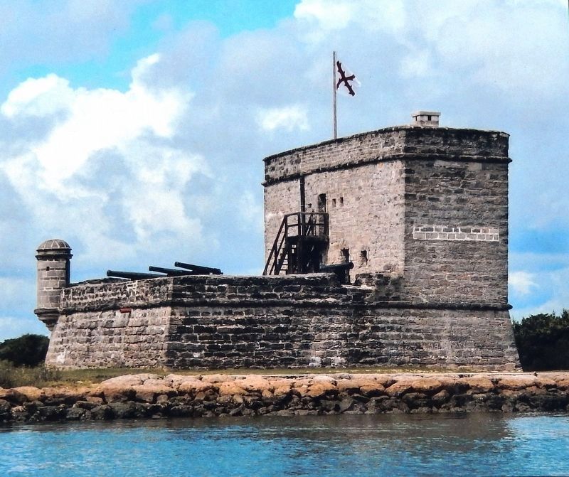 Marker detail: Fort Matanzas image. Click for full size.
