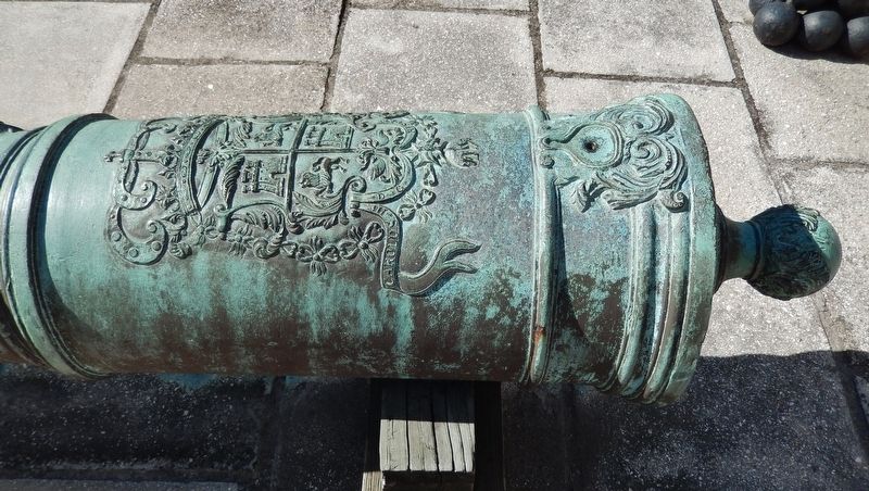 "El Milans" cannon detail (<i>on exhibit beside marker</i>) image. Click for full size.