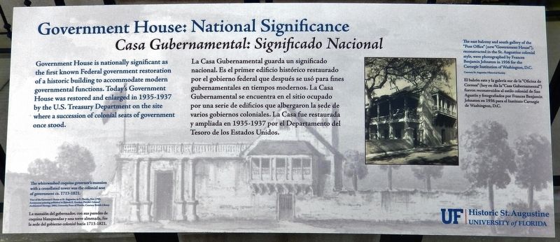 Government House: National Significance Marker. Click for full size. Government House: National Significance Marker image. Click for full size.