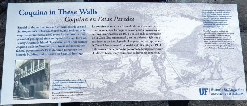 Coquina in These Wall Marker image. Click for full size.