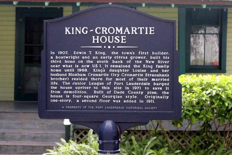 King-Cromartie House Marker image. Click for full size.