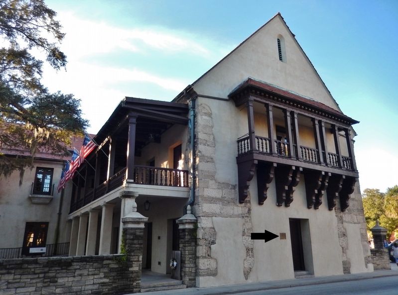Government House (<i>southeast corner view; marker visible left of door</i>). Click for full size. Government House (<i>southeast corner view; marker visible left of door</i>) image. Click for full size.