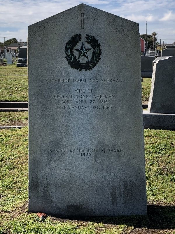 Catherine Isabel Cox Sherman Marker. Click for full size. Catherine Isabel Cox Sherman Marker image. Click for full size.