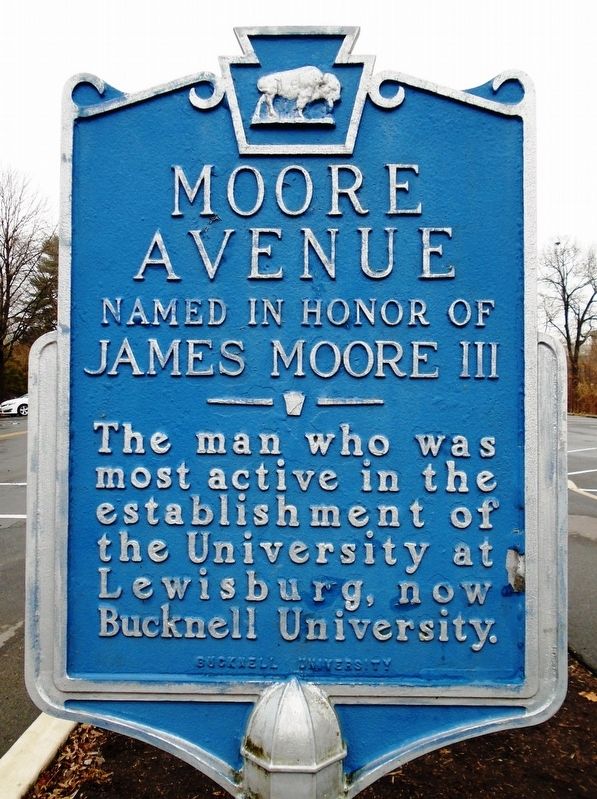 Moore Avenue Marker. Click for full size. Moore Avenue Marker image. Click for full size.