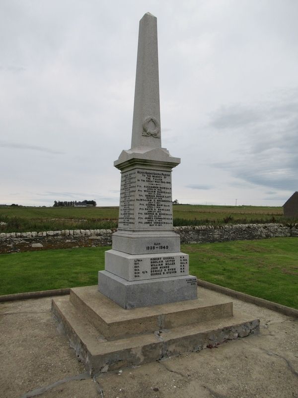 Keiss Quoad Sacra Parish War Memorial image. Click for full size.
