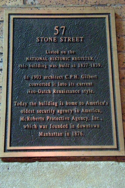 57 Stone Street Marker image. Click for full size.