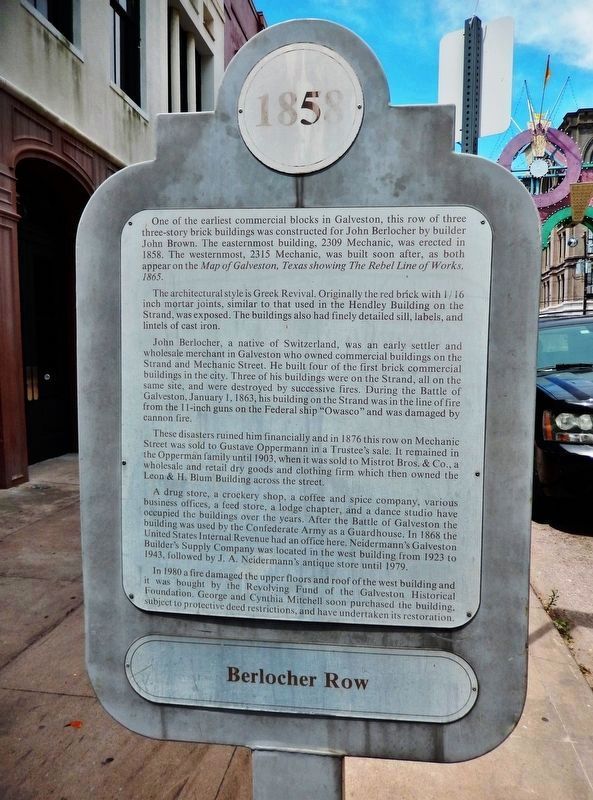 Berlocher Row Marker. Click for full size. Berlocher Row Marker image. Click for full size.