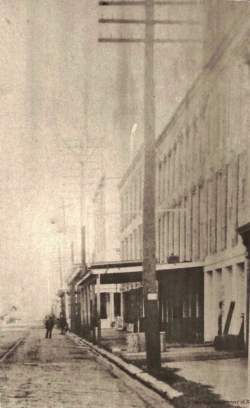 Marker detail: Historic Berlocher Row photograph (<i>on marker side 2</i>) image. Click for full size.