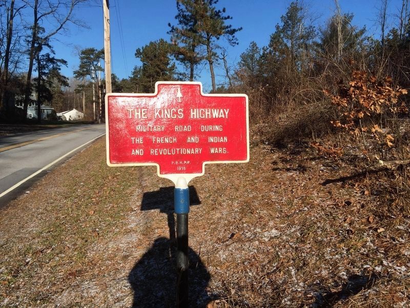 The King's Highway Marker reverse image. Click for full size.
