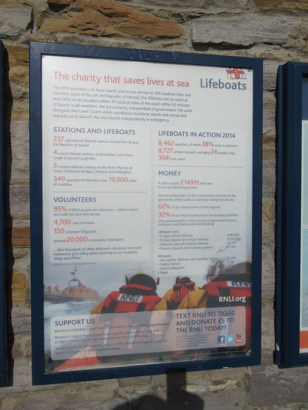 Stromness Lifeboat Station Marker. Click for full size. Stromness Lifeboat Station Marker image. Click for full size.