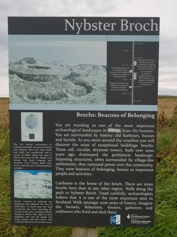 Nybster Broch Marker. Click for full size. Nybster Broch Marker image. Click for full size.
