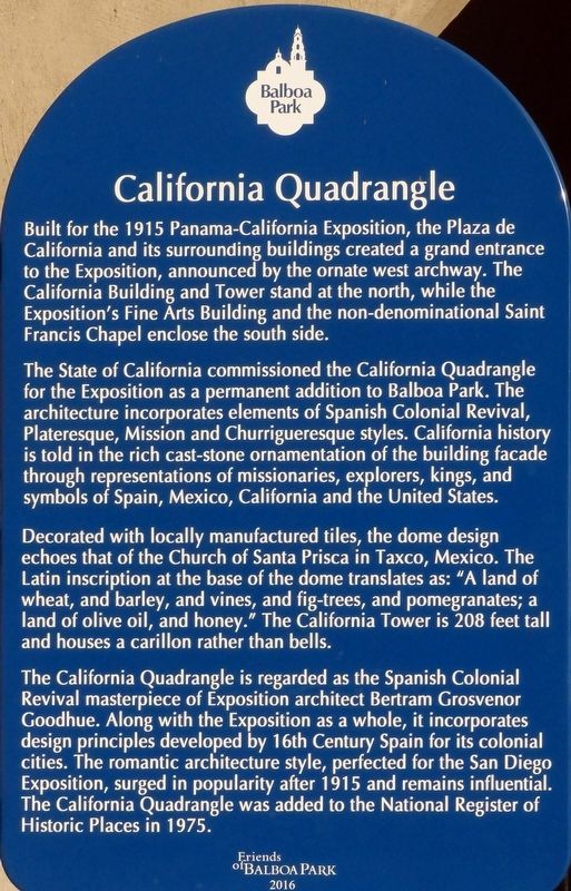 California Quadrangle Marker image. Click for full size.