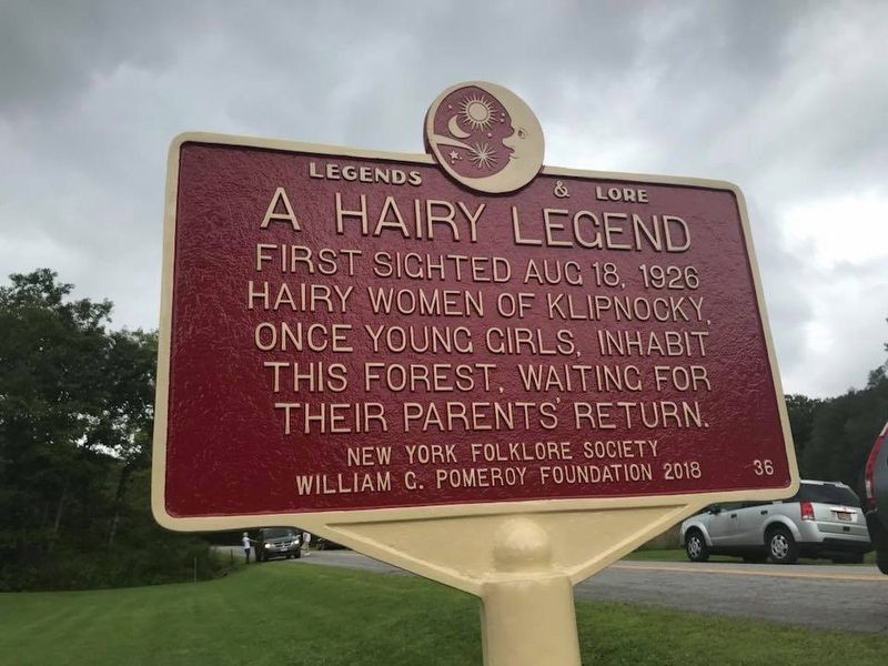 A Hairy Legend Marker. Click for full size. A Hairy Legend Marker image. Click for full size.