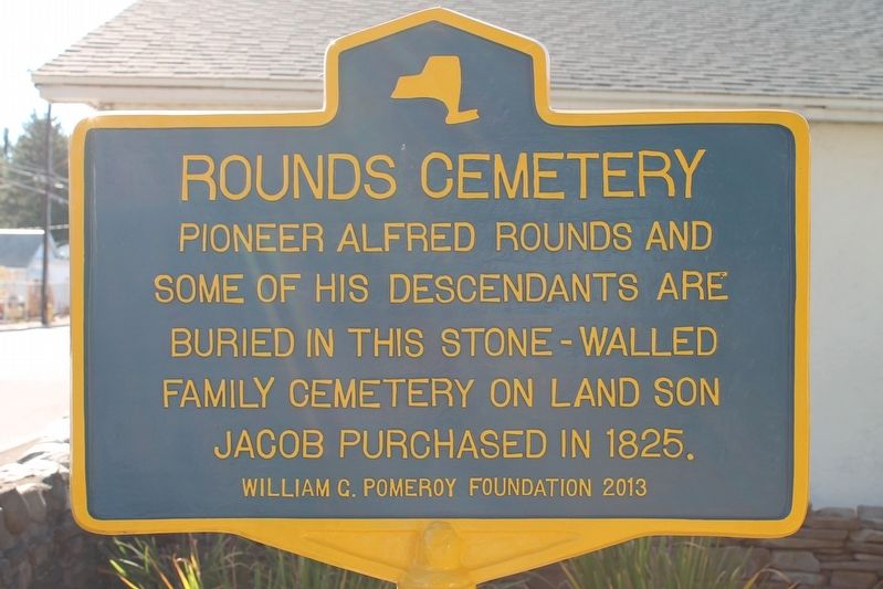 Rounds Cemetery Marker image. Click for full size.