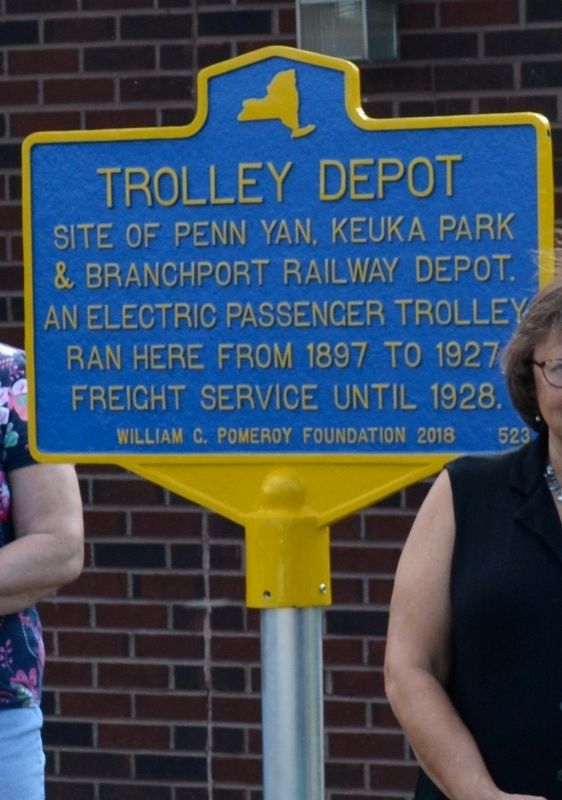 Trolley Depot Marker image. Click for full size.