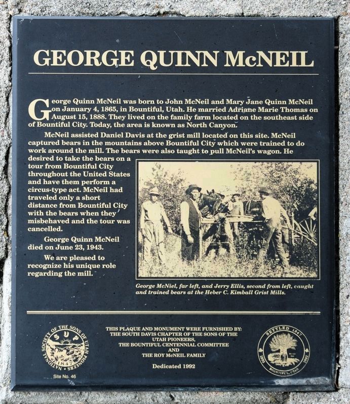 George Quinn McNeil Marker image. Click for full size.