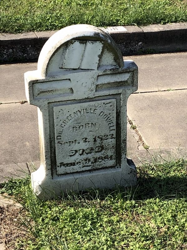 Greensville S. Dowell Grave Marker. Click for full size. Greensville S. Dowell Grave Marker image. Click for full size.