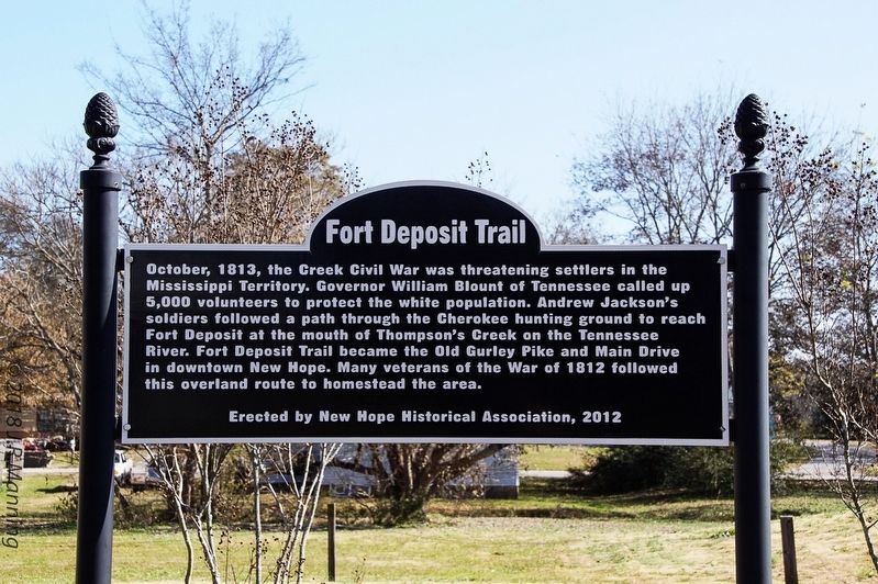 Fort Deposit Trail Marker image. Click for full size.