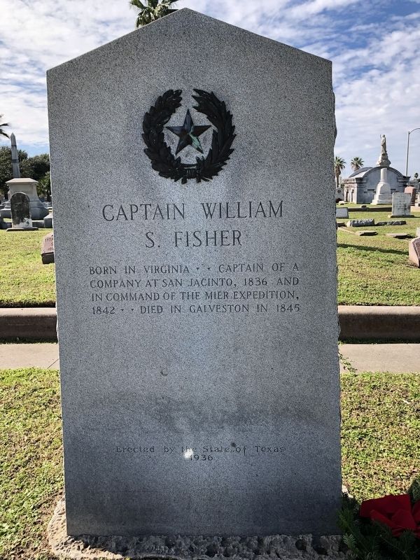 Captain William S. Fisher Marker. Click for full size. Captain William S. Fisher Marker image. Click for full size.