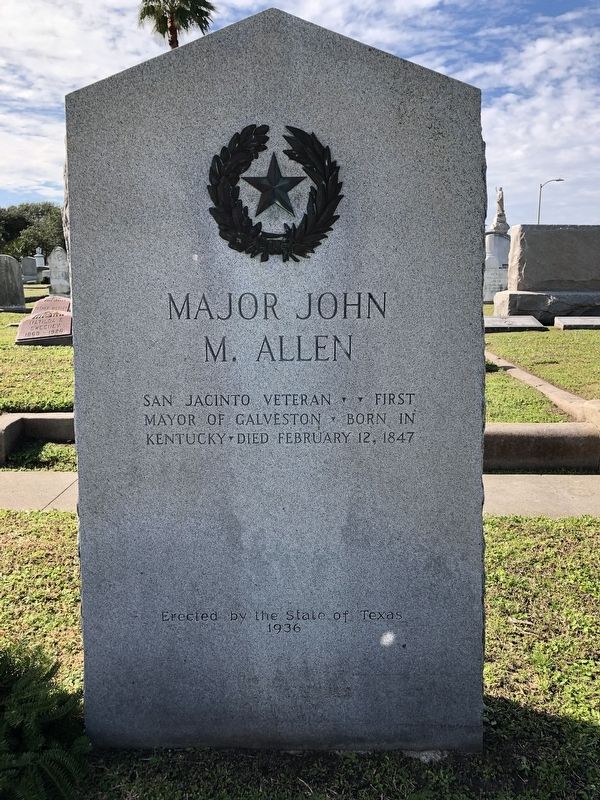 Major John M. Allen Marker image. Click for full size.